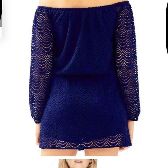 LILLY PULITZER OFF SHOULDER MINI DRESS SIZE SMALL - Picture 3 of 12